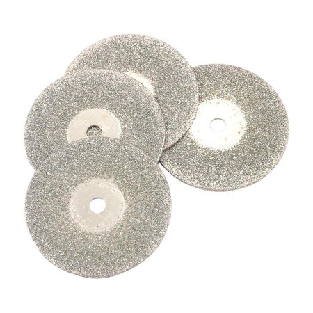 FORNEY INDUSTIRES 0.75 in. Diamond Replacement Cut-Off Wheel 10000 rpm 4 Piece 2839660